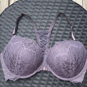 NWT-  Victoria's Secret Dream Angels Lace Front Racerback Bra Size 36D